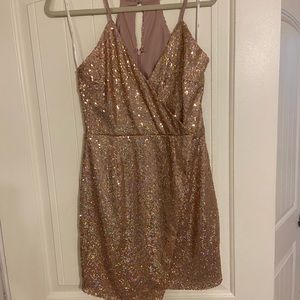 Rose Gold Sequin Dress